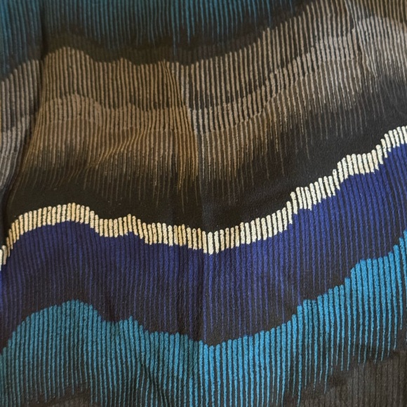 Diane Von Furstenberg Blue and Black Midi Dress - Picture 10 of 12